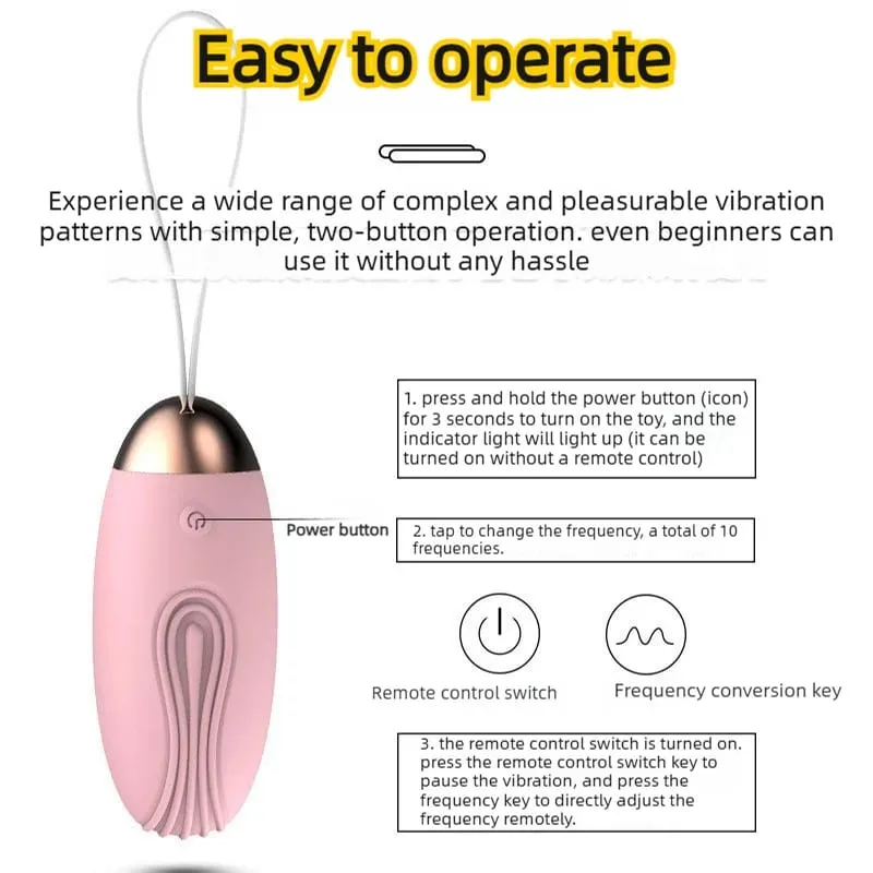 Women Masturbators Wireless Remote Control Vibrator for Women 10 Speed Bullet Eggs Clitoris Stimulator Kegel Ball Sex Toys — image 6