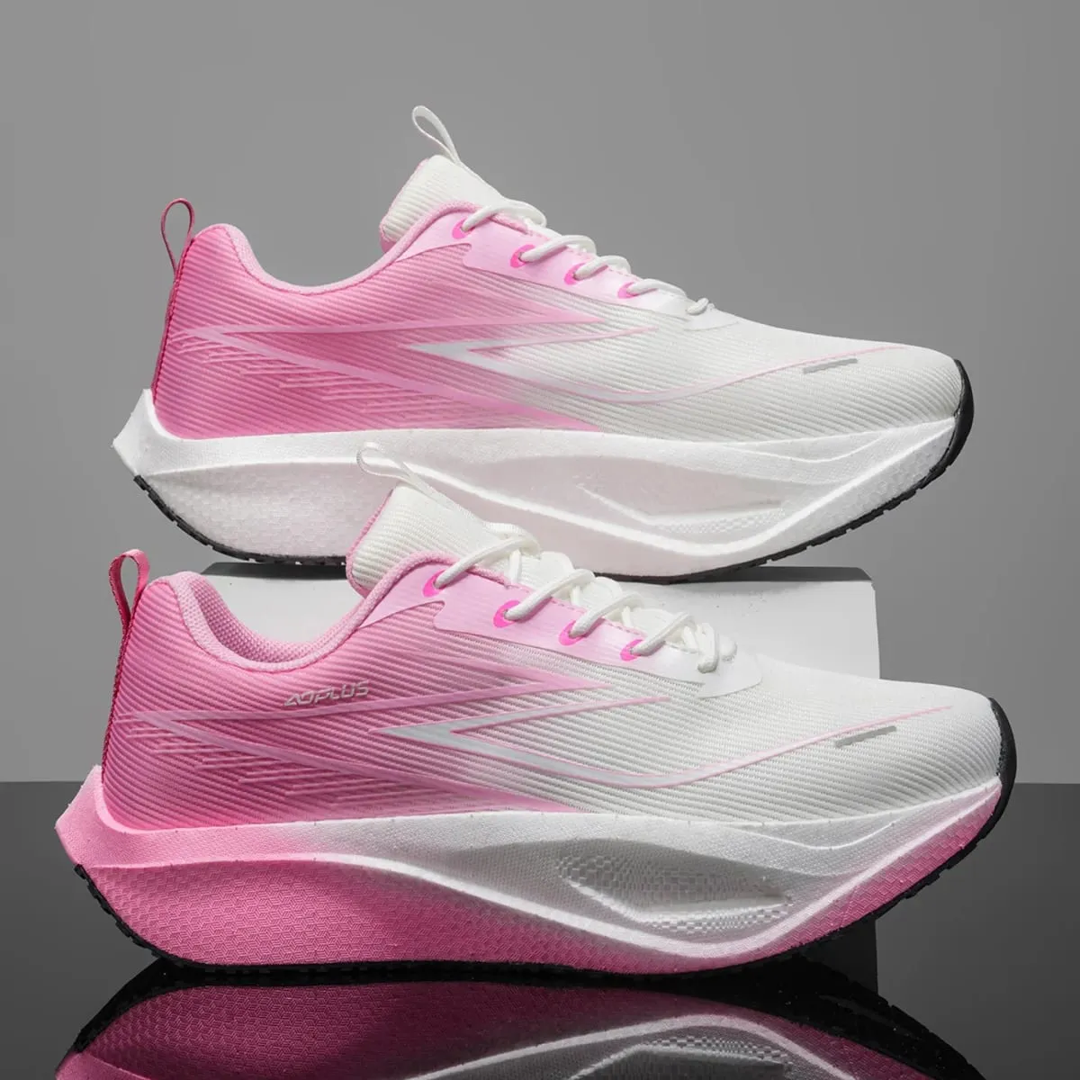 Men Women Carbon Plate Running Shoes Marathon Air Cushion Breathable Lightweight Athletic Walking Sports Sneakers — image 8