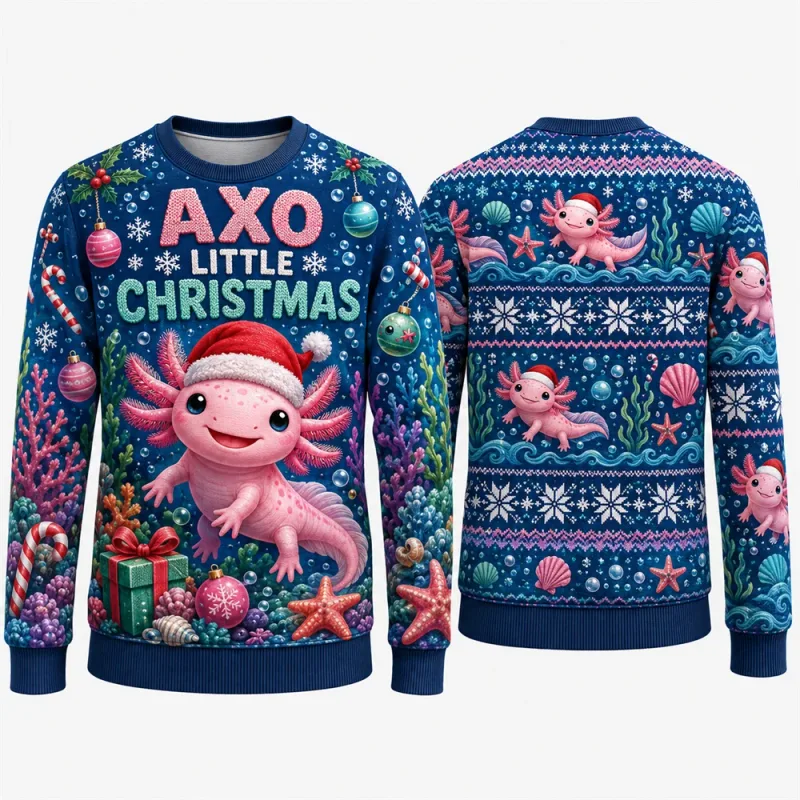 Moo Y Christmas Highland Cow Sweatshirt 3D Print Crew Neck Long Sleeve Men Women Ugly Xmas Party Holiday Autumn Pullover Fashion — image 9