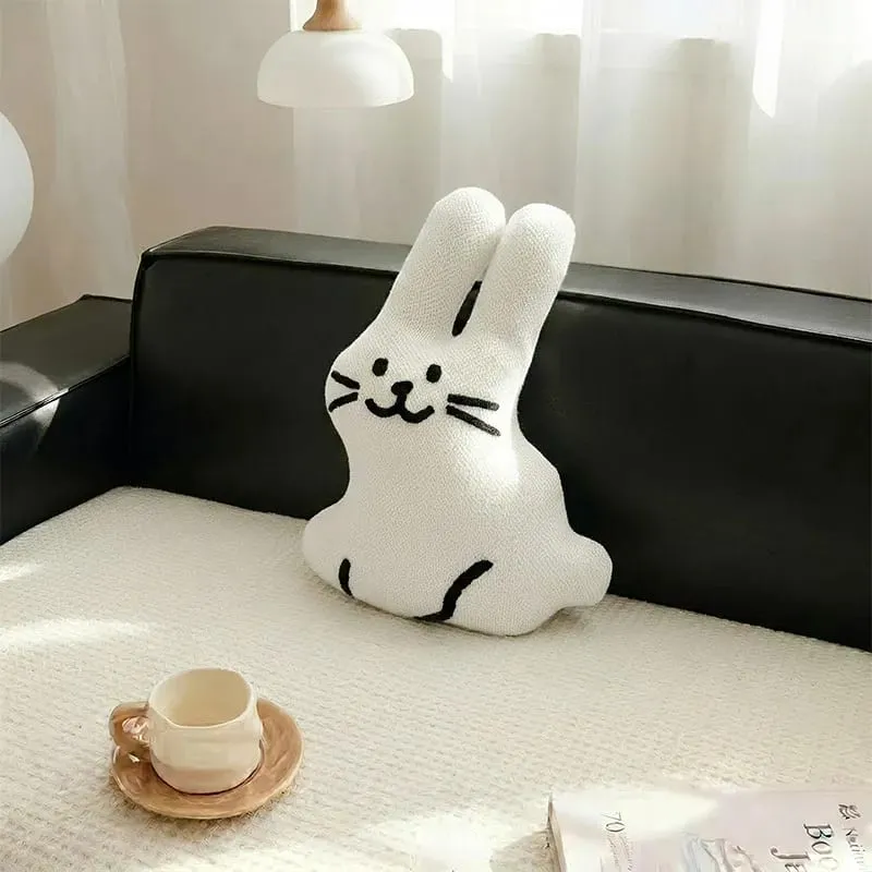 Cute Cartoon Stuffed Animal Cushion Cover Nordic Ins Style Plush Pillow Soft Sofa Living Room Decorative Pillow Case Home Decor — image 4