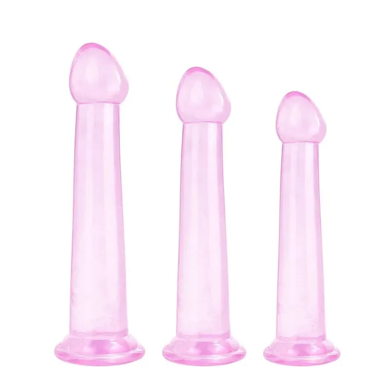Transparent Realistic Dildo Strong Suction Cup No Vibrator Women Masturbator Anal Realistic Dick Sex Toys For Women Sex Shop 18