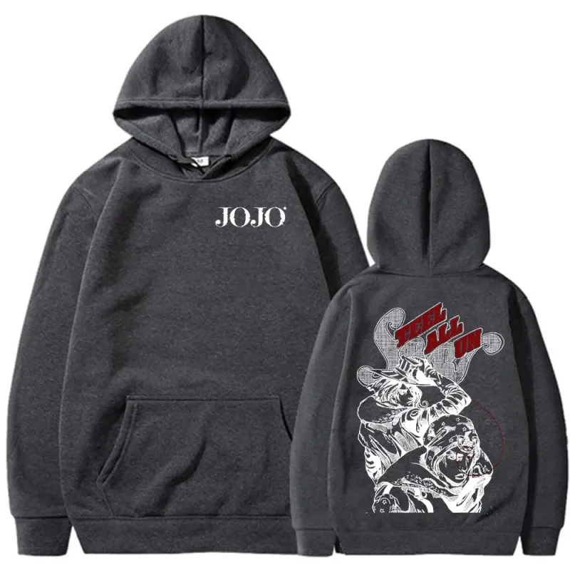 Anime JoJo Bizarre Adventure STEEL BALL RUN Gyro Zeppeli Johnny Joestar Hoodies Men Women Clothing Fashion Pullovers Sweatshirts — image 8