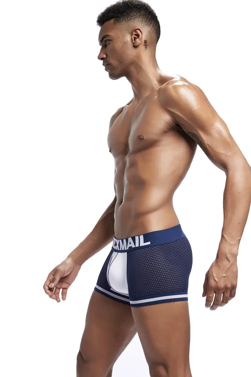 Jockmail Pakaian Dalam Jaring Boxer Pria Celana Pendek Olahraga Nyaman Lembut Bersirkulasi Celana Dalam Pria Dewasa Pakaian Dalam Wanita — image 17