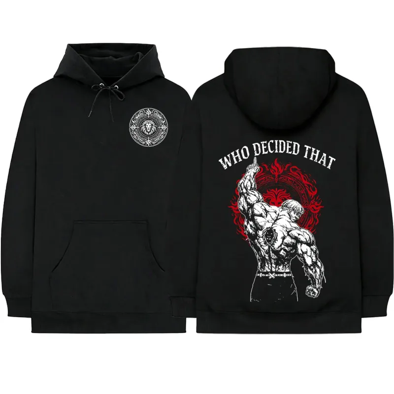 Anime The Seven Deadly Sins Escanor Manga Hoodies Men's Women Clothing Fashion Fleece Long Sleeves Hooded Sweatshirts Streetwear