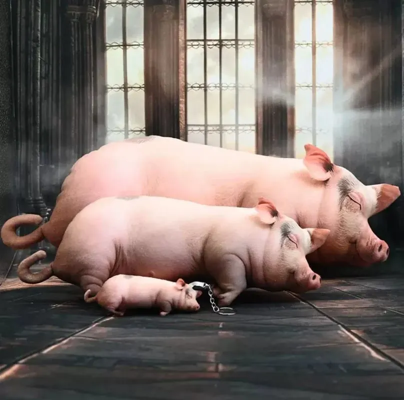 【In Stock】Cute Lifelike Simulation Pig Plush Toy Soft Sleeping Pillow Holiday Gift For Close Friends Home Sofa Decor Cushion