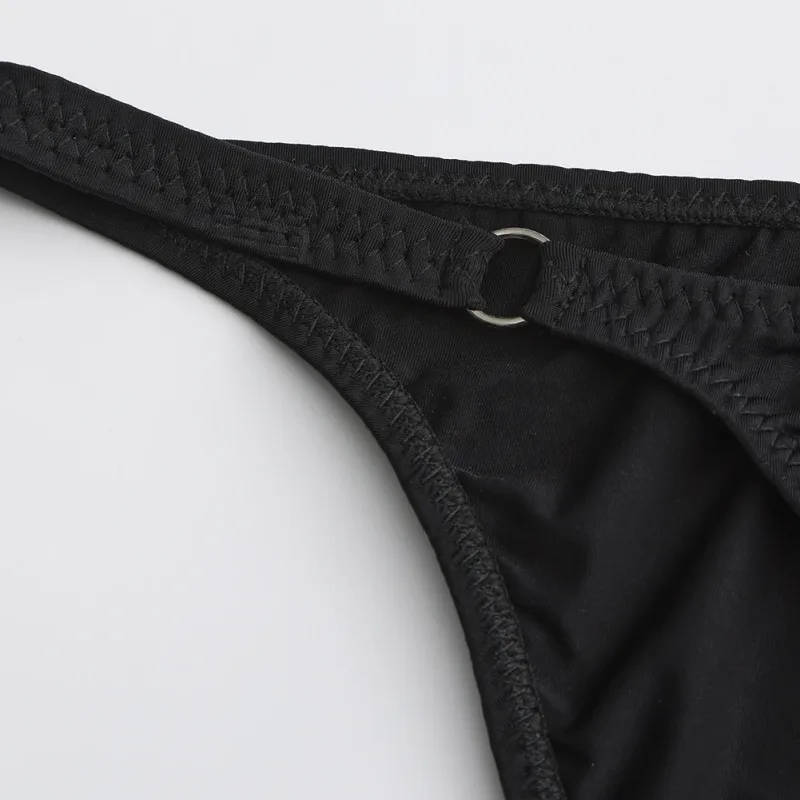 Men's Half-covered Butt Briefs Bulge Pouch Comfortable Underwear Gay Lingerie Sexy U Convex Belt Loop Low Waist Underwear