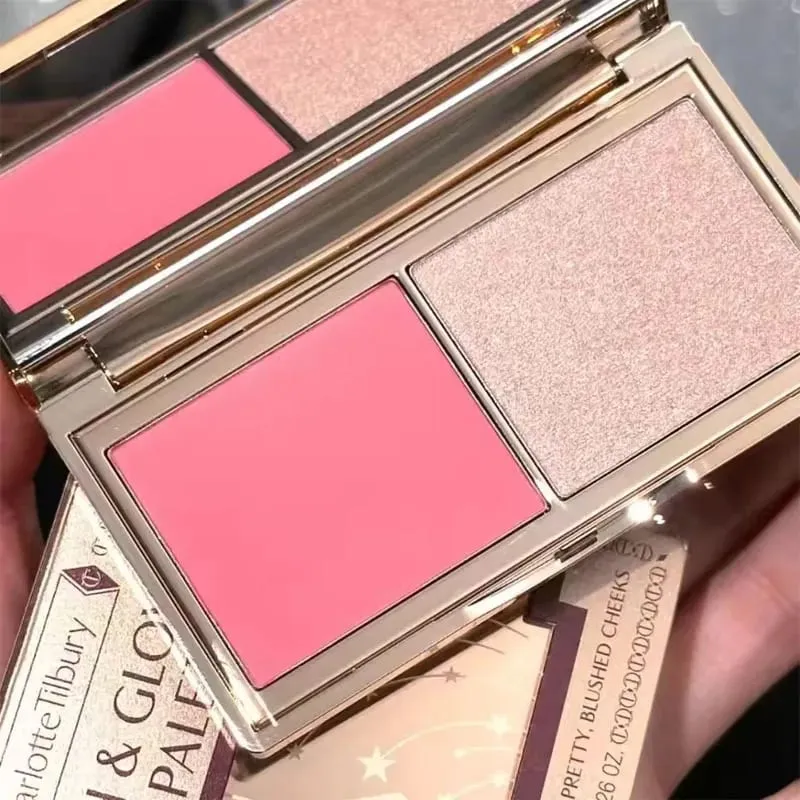 Charlotte Tilbury PILLOW TALK Série Coração Macio Cor Dupla Pó Blush Placa de Cores Código de Cores Quentes Primeiro Amor Sexo em Fogo — image 11