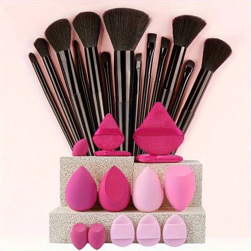 Makeup Brushes 8-29Pcs Makeup Kit Professional Women Cosmetic Soft Powder Brush Eyeshadow Foundation Full Set Travel Beauty Tool — image 12