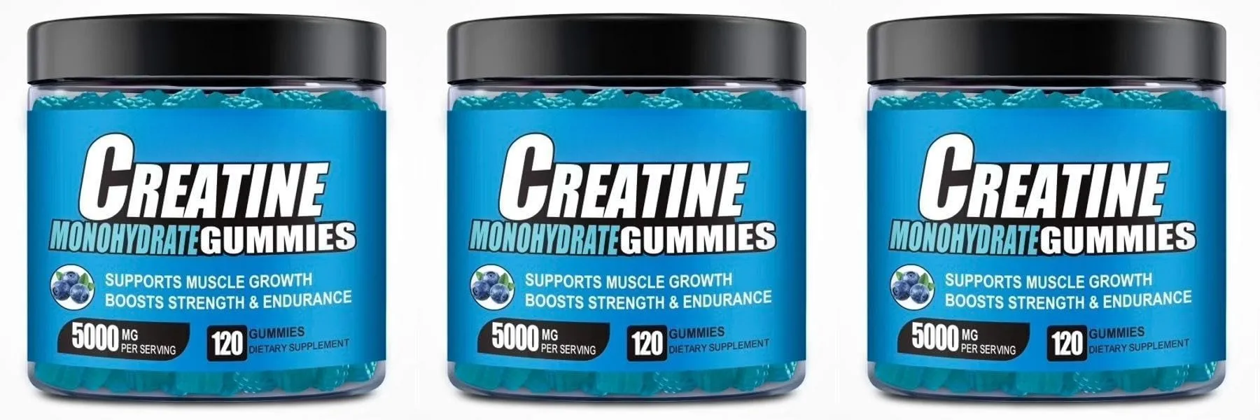 Gummy s kreatinem monohydrátem a vitamínem B12 Síla pro růst svalů Předtréninkový doplněk pro fitness zdraví 120ks — image 9