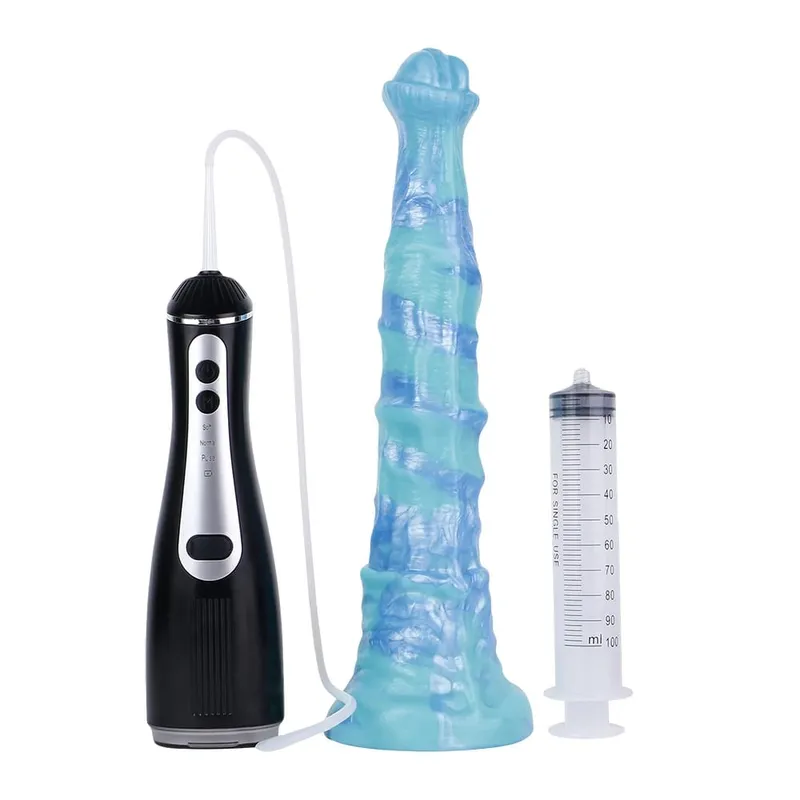Silicone Electric Squirting Fantasy Dildos with Suction Cup Prostate Massager Ejaculating Penis Sex Toys For Women Men