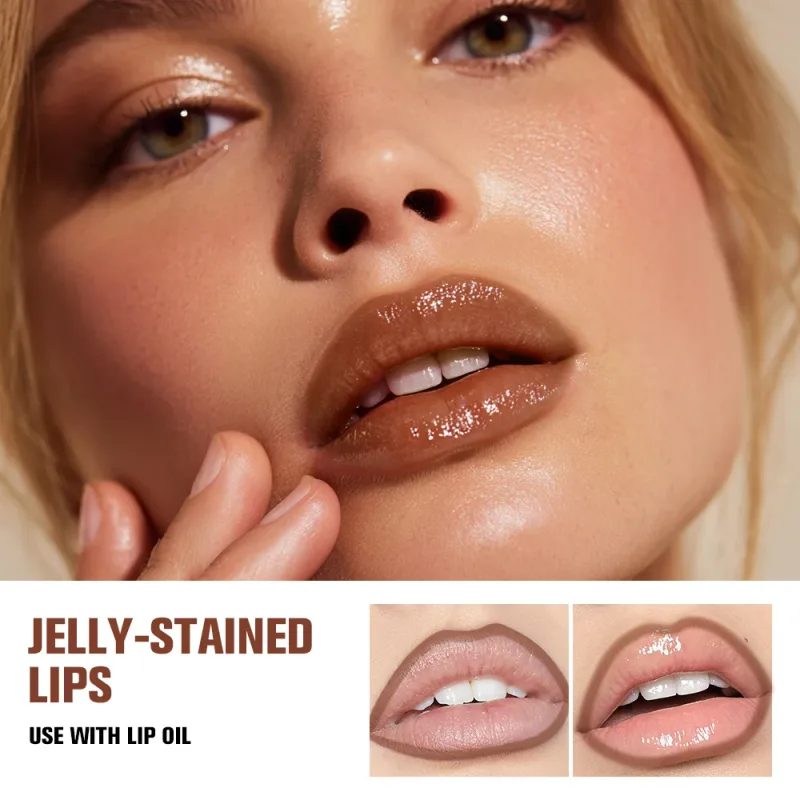 Lakerain Lip Contour Lip Stain Pen Nepřilnavý kalíšek odolný proti rozmazání, Hydratační kosmetický make-up na rty 2 v 1 Lip Stain & Liner — image 6