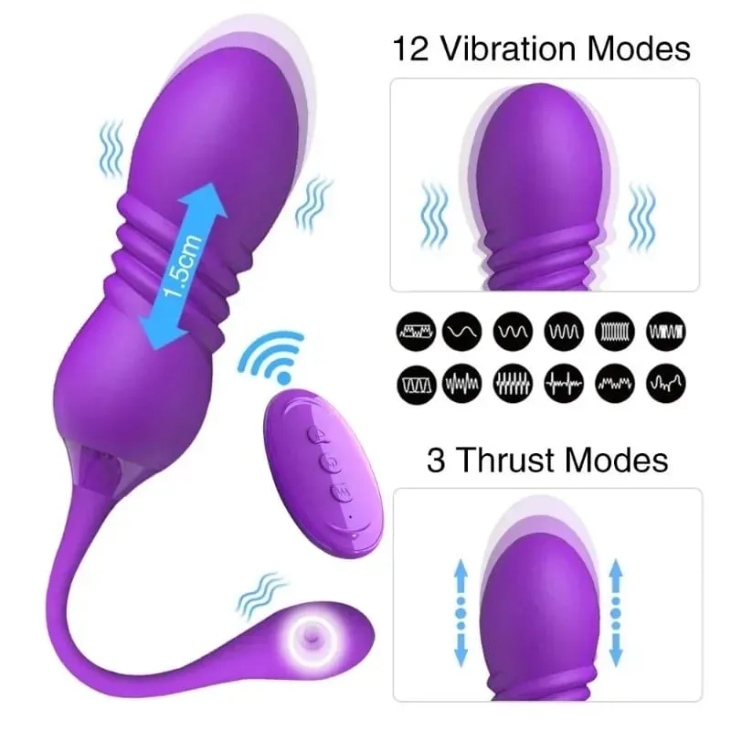2026 Retractable Vibration Vibrating Egg Wireless Remote Control Female Adult Sex Toys Female Masturbator Products