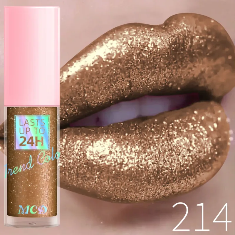 18 barev Diamonds Glitter Lesk na rty Dlouhotrvající voděodolná tekutá rtěnka Perleťová zářivá barva rtů Jiskřivý make-up na rty Ženy — image 18