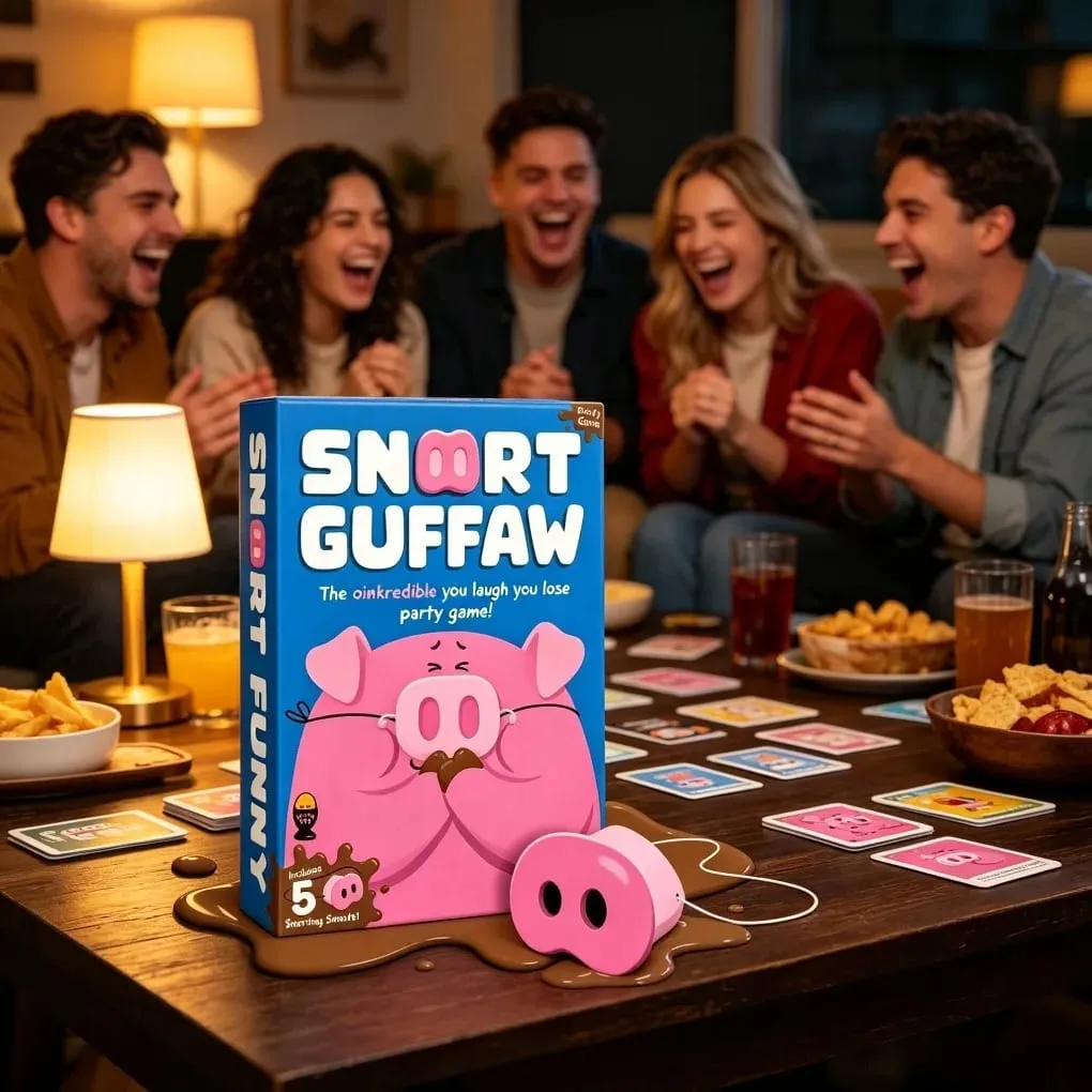 The New SNORT GUFFAW Party Game Smiling Means You Lose. — image 1