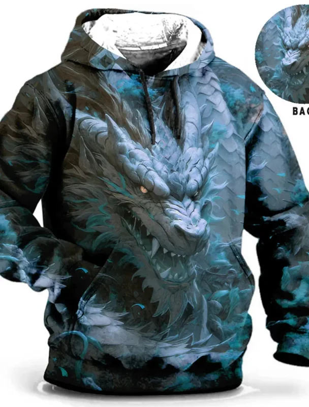 Chinese New Year Dragon 3d Print Hoodie Men Women Fashion Street Vintage Hoodie Sweatshirt Outwear Coat Men Tracksuits Sportwear — image 7