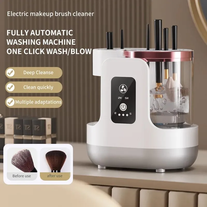 Elétrica 3 em 1 escova de maquiagem máquina limpeza escova secador portátil automático usb escovas cosméticas ferramenta mais limpa — image 2