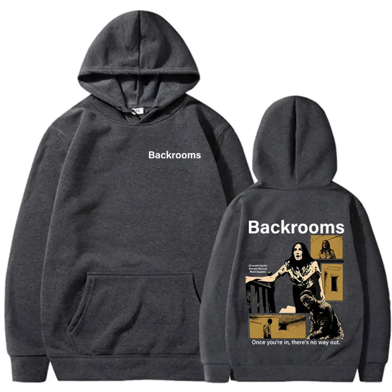 Horror Movie Backrooms Clark Mary Klein Hoodies Men's Women Clothing Casual Oversized Long Sleeves Hooded Sweatshirts Streetwear — image 8