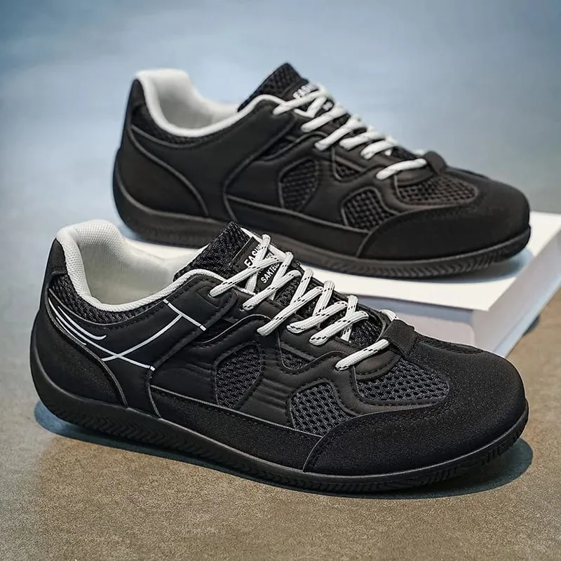 New Sneakers for Men's Outdoor Fabric Footwear Fashion New Man Breathable Anti Slip Mesh Walking Flat Sole Tennis Athletic Shoes — image 8