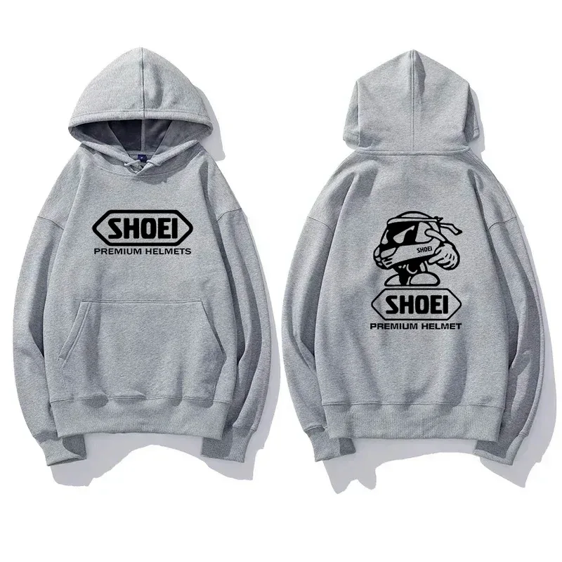 Motorcycle Helmet Theme Graphic Hoodie Unisex Front Back Double Print Biker Drawstring Hooded Sweatshirt Casual Pullover Top — image 8