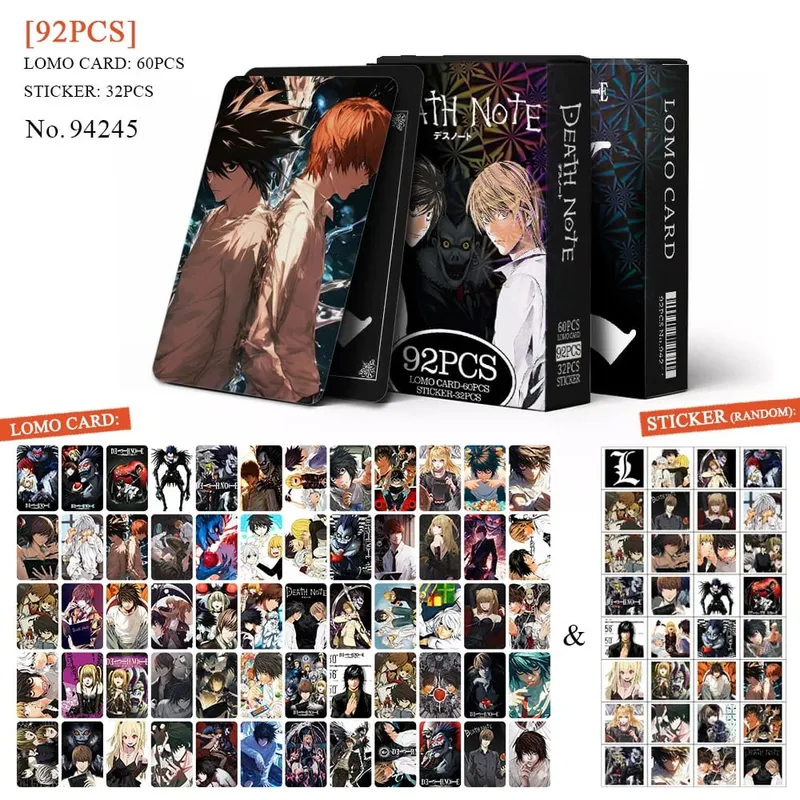 Tarjeta postal de Anime Attack on Titan‌ Lomo, juguete Haikyuu boticario diarios Honkai Star Rail, tarjetas de colección con pegatinas de regalo