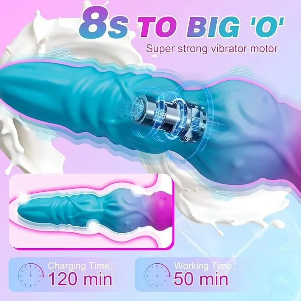 Penetration Vagina G Spot Dildo Vibrator for Women Vibrating Clitoris Stimulator Female Gradient Color Vibrator Adult Sex Toys