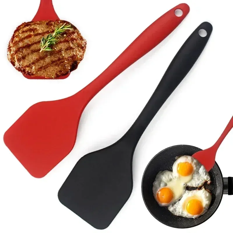 Silicone Cooking Leakage Spatula Dense Shovel Fried FishOmelette Shovel Non-stick Spatula Mga Tool sa Pagluluto sa Kusina — image 3