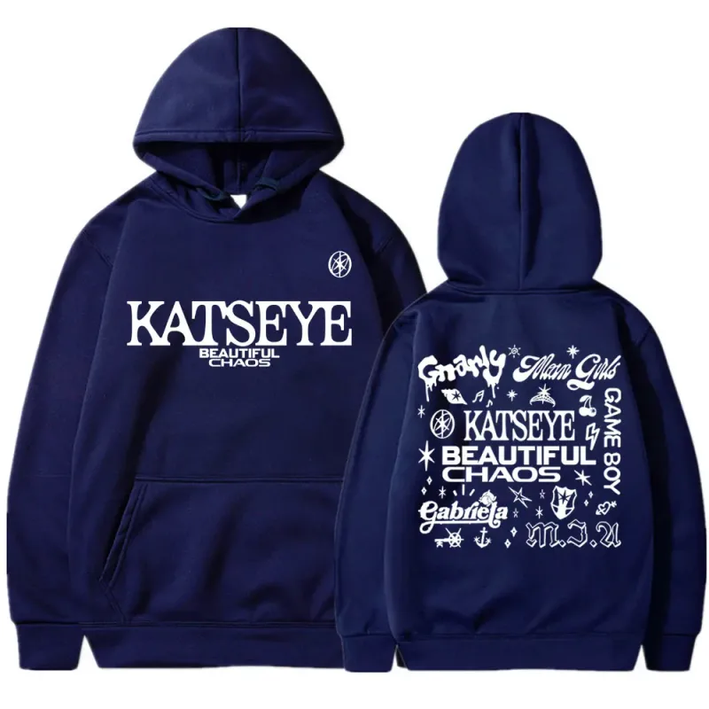 Kpop Katseye Güzel Kaos Albümü Turu Kapüşonlular Moda Retro Harajuku Erkek Kadın Spor Polar Büyük Boy Eşofman Streetwe... — image 15