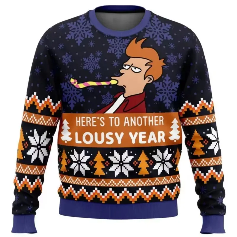 New 2026 Merry Christmas Santa Claus 3D Printed Christmas Sweater Holiday Merry Christmas Autumn Round Neck Pullovers Sweatshirt — image 7