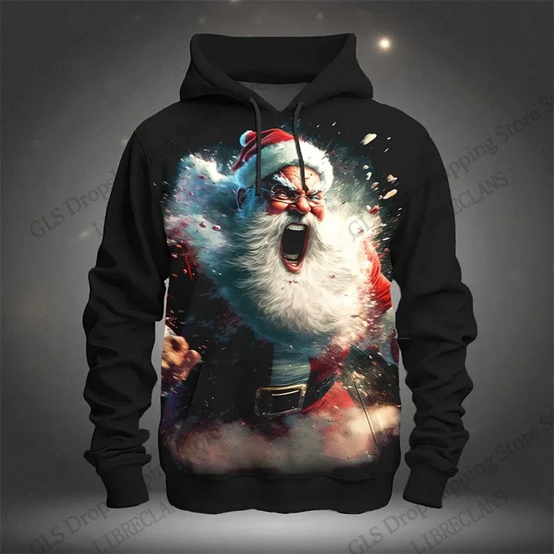 Christmas Mens Santa Claus 3d Print Hoodies Men Women Fashion Vintage Outdoor Hoodie Sweatshit Men Clothing Moletom Masculinos — image 8