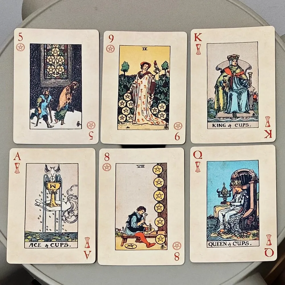 RWS Playing Card Deck: 78-Card Poker Deck Illustrated with RWS Images Combines Tarot and Playing Cards 9*6cm Double-embossed — image 6