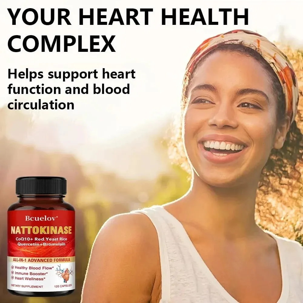 Nattokinase Capsules - Supports Heart and Circulatory Health Helps Maintain Daily Health Provides Energy Non-GMO — image 3
