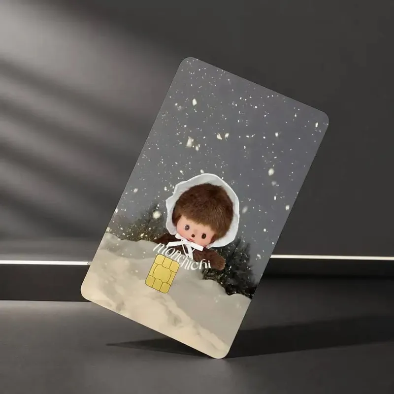 Cute M-MonchhichiS Sticker Film Tape Skin for Credit Card Debit Card Waterproof Stickers — image 3