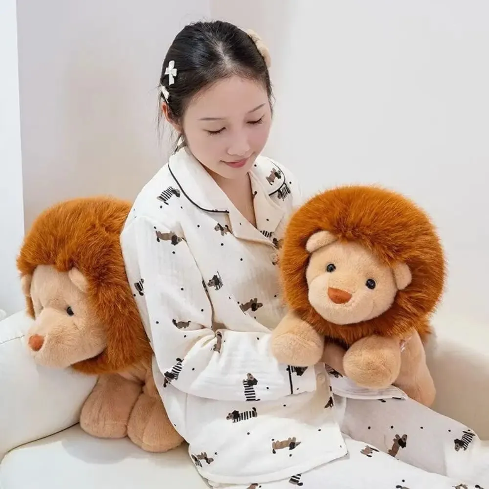 Creative Gift Soft Lion Stuffed Animal Plush Pillow Emotional Support Cute Plush Toy 15.8inch Stuffed Toys — image 5