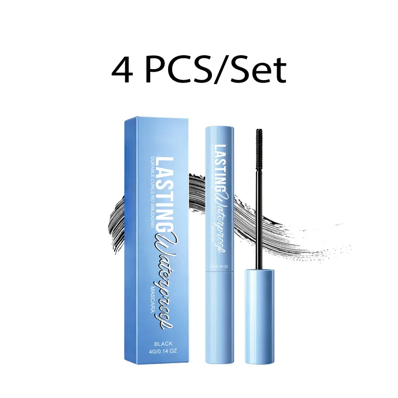 Curling Mascara Long Lasting Waterproof Smudge Proof Volumizing Eye Makeup Nourishing Formula Black Silk Fibre Mascara 4g — image 10