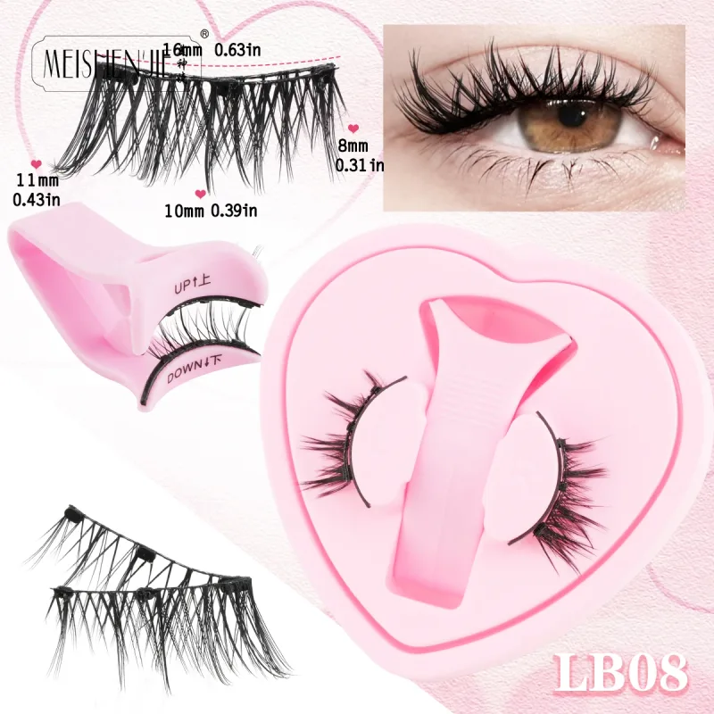 Magnetic Eyelashes 1Pcs No Glue Needed Reusable Natural Look 3D Lashes Easy Apply Soft Magnetic Lashes Kit for Eye Makeup — image 23