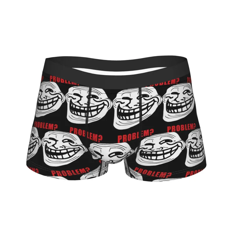 Rage Comic Trollfac Trunk Funny Anime Pouch Ondergoed Hot Koop Patroon Boxer Korte Comfortabele Heren Onderbroek Plus Size