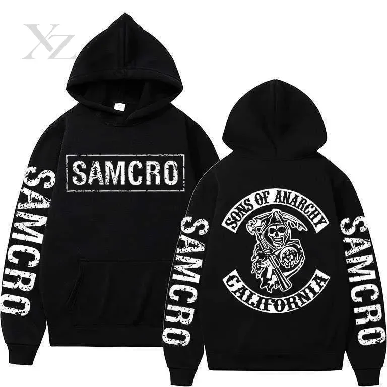 Hot Sale Men's 3D Print Hoodies Sweatshirts Sons of Anarchy Street Style Unisex Loose Casual Pullover Y2K Tracksuit Autumn — image 4