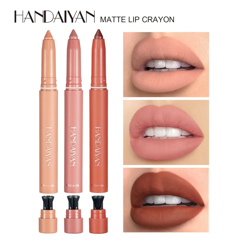 Waterproof Cherry Red Matte Lipstick Sexy Lipliner Pencil Plumping Stain Natural Nude Pink Lip Liner Outline Lips Contour Makeup — image 6