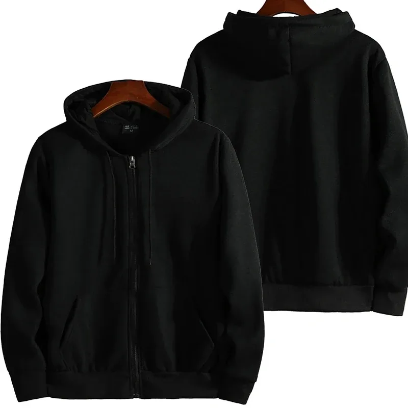 Zipper hoodie new men's autumn and winter long-sleeved hoodie fashionable and casual men's wear sportswear loose clothing — image 3
