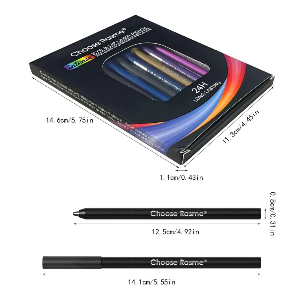 Delineador labial colorido, 12 cores, à prova d'água, creme, caneta delineadora de olhos de uso duplo, maquiagem para olhos e lábios, halloween, cosplay, festa — image 5