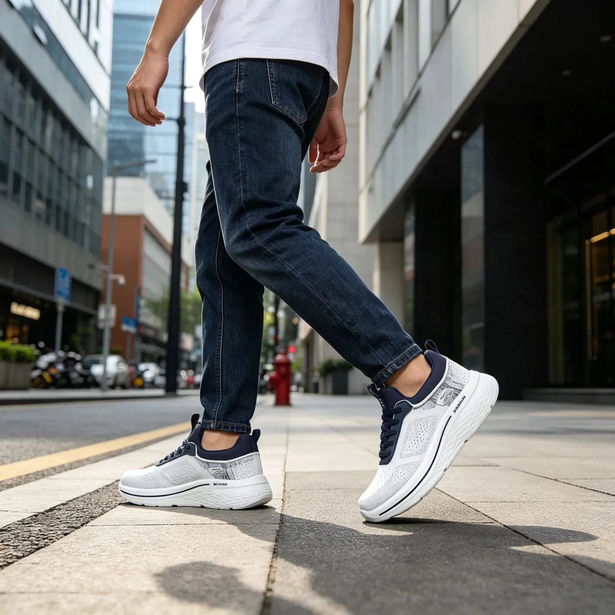 Desai Men's 2026 Autumn Mesh Running Shoes Lace-up Breathable Thick Sole Lightweight Walking Men's Sneakers And Casual Shoes — image 7