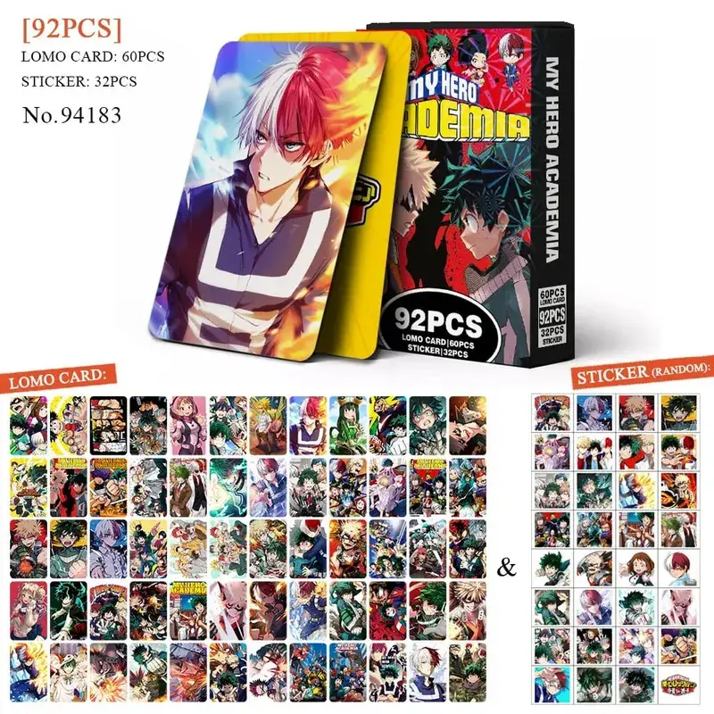 Tarjeta postal de Anime Attack on Titan‌ Lomo, juguete Haikyuu boticario diarios Honkai Star Rail, tarjetas de colección con pegatinas de regalo