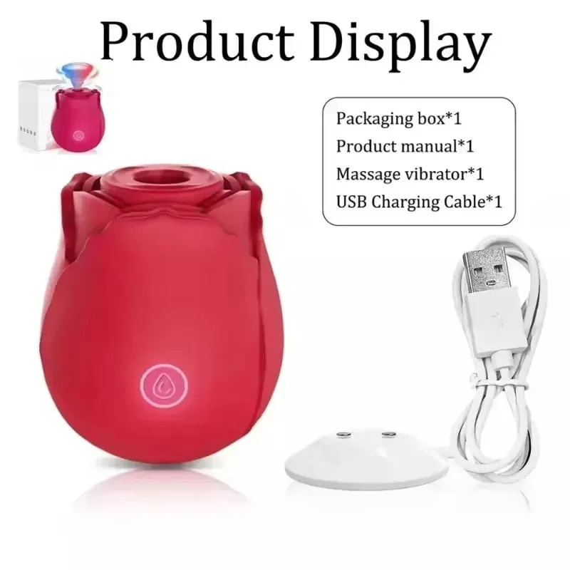 Powerful Tongue Vibrator Female Rose G Spot Oral Clitoris Stimulator Lick Vagin Massager Masturbation Adult Sex Toys for Women