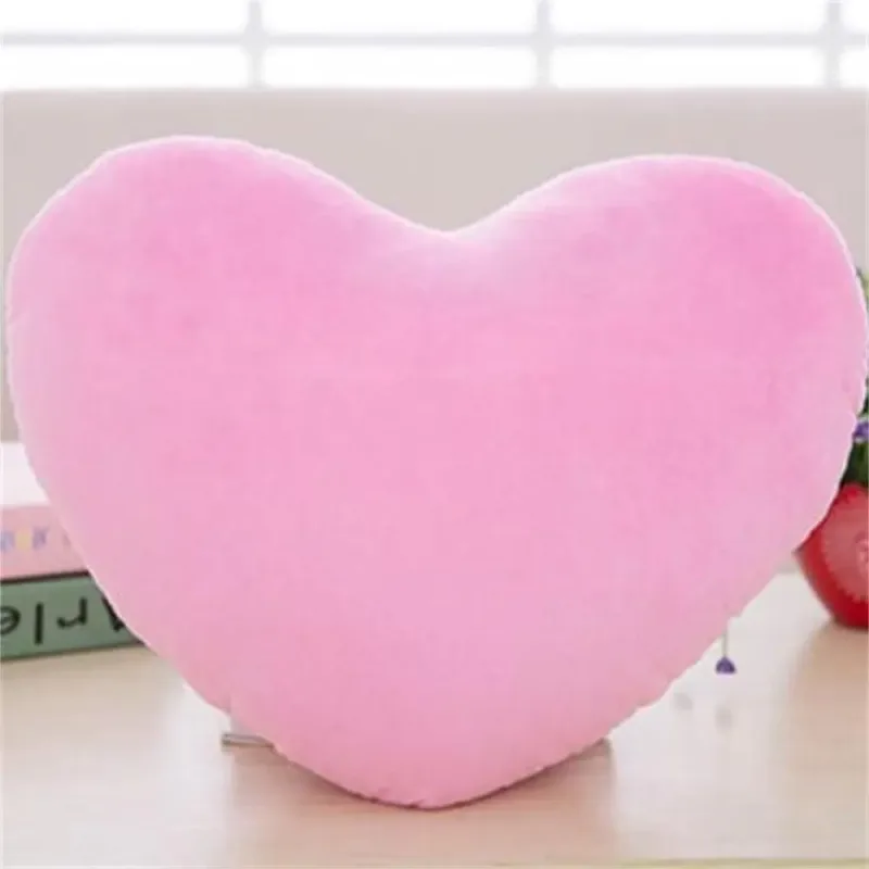 Coração brinquedos de pelúcia dia dos namorados travesseiro macio kawaii brinquedo adorável presente para aniversário casa decorativo macio travesseiro de pelúcia