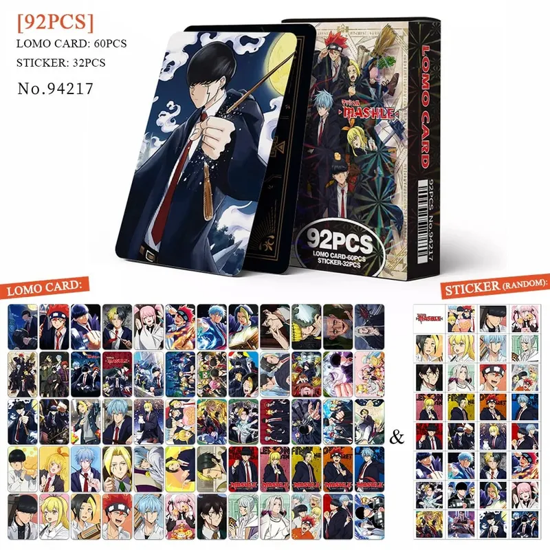 Tarjeta postal de Anime Attack on Titan‌ Lomo, juguete Haikyuu boticario diarios Honkai Star Rail, tarjetas de colección con pegatinas de regalo