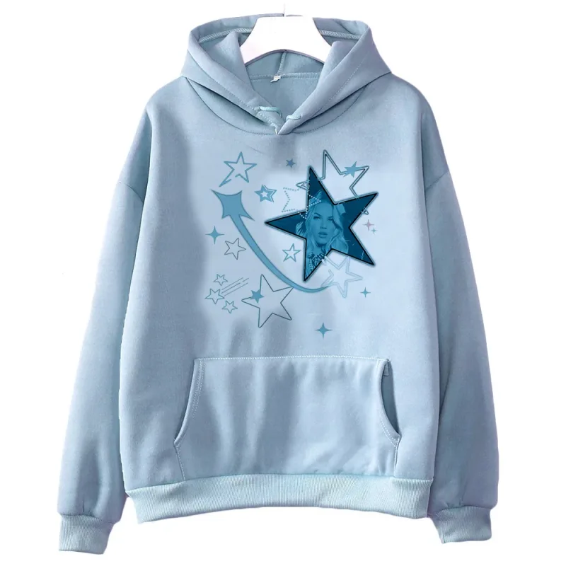 Freya Skye 2000s fashion hooded sweatshirt - Women's loose fit - Men's version. Cutecore. Suitable for both men and women. — image 16