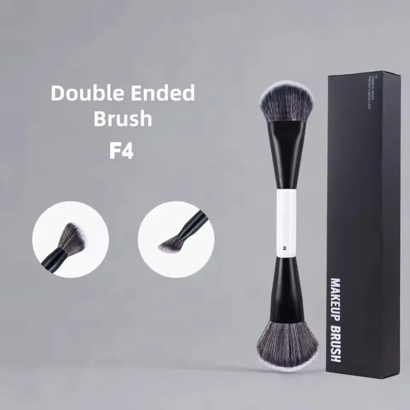 Dual Ended F4 Powder F1 Blush Contour F2 Makeup Brushes with Box Soft Mario Foundation Brush Professional Face Cosmetic Tool — image 3