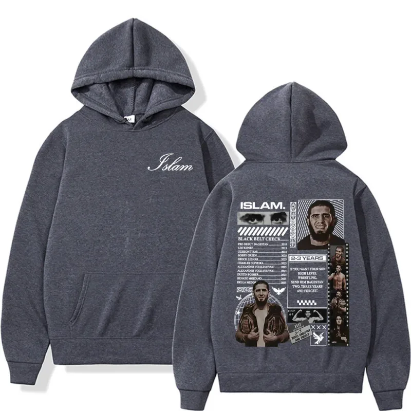Islam Makhachev Send Him 2-3 Years Dagestan and Forget Merch Hoodies Men Women Gothic Vintage Long Sleeve Sweatshirts Streetwear — image 5