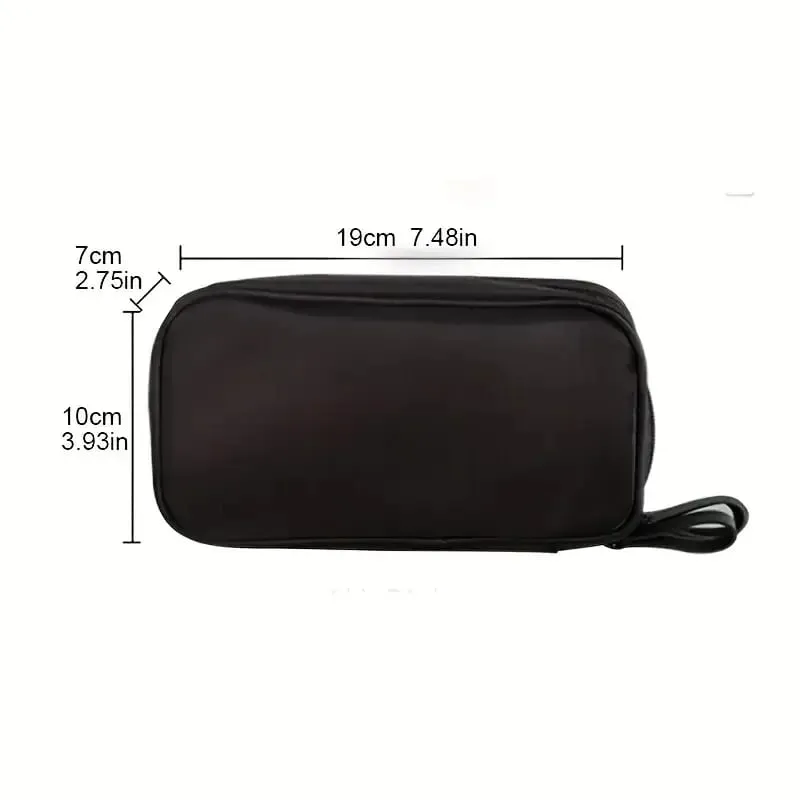 Makeupbørster med stor kapacitet Opbevaringspose med dobbelt lynlås Comestic Tools Organizer Vidåben lodret fritstående børsteholder — image 2