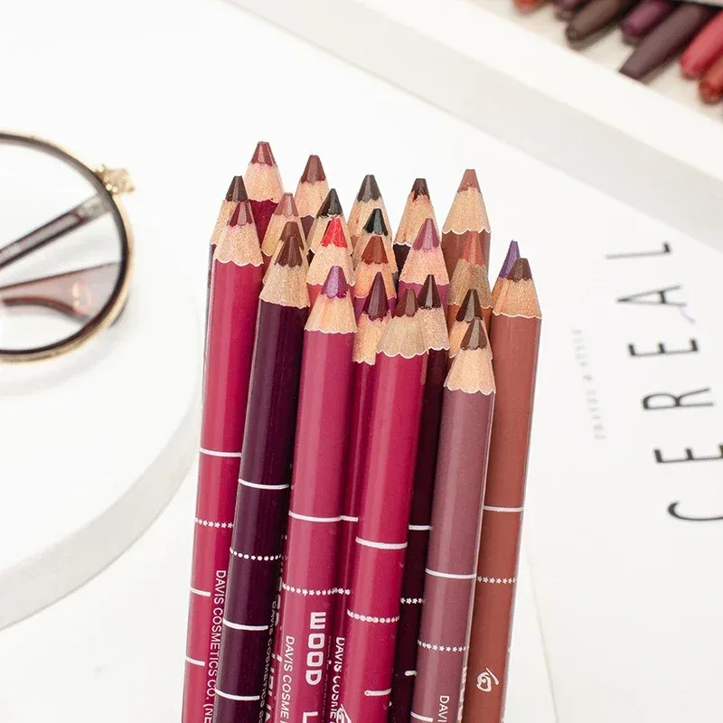28Color Antifouling Lip Liner Professional Lipstick Pen Precise Waterproof Lip Outline Pencil Lip Makeup Lasting Eyeliner Creamy — image 3